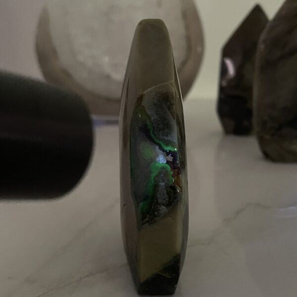 Beautiful Volcanic Agate Crystal Point - 7.4cm 02