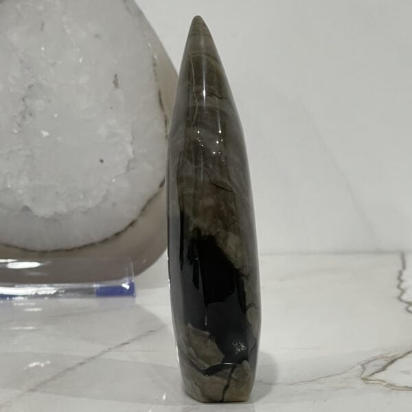 Beautiful Volcanic Agate Crystal Point - 9.5cm 03