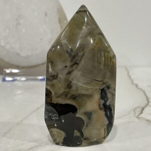 Beautiful Volcanic Agate Crystal Point - 8.1cm 04