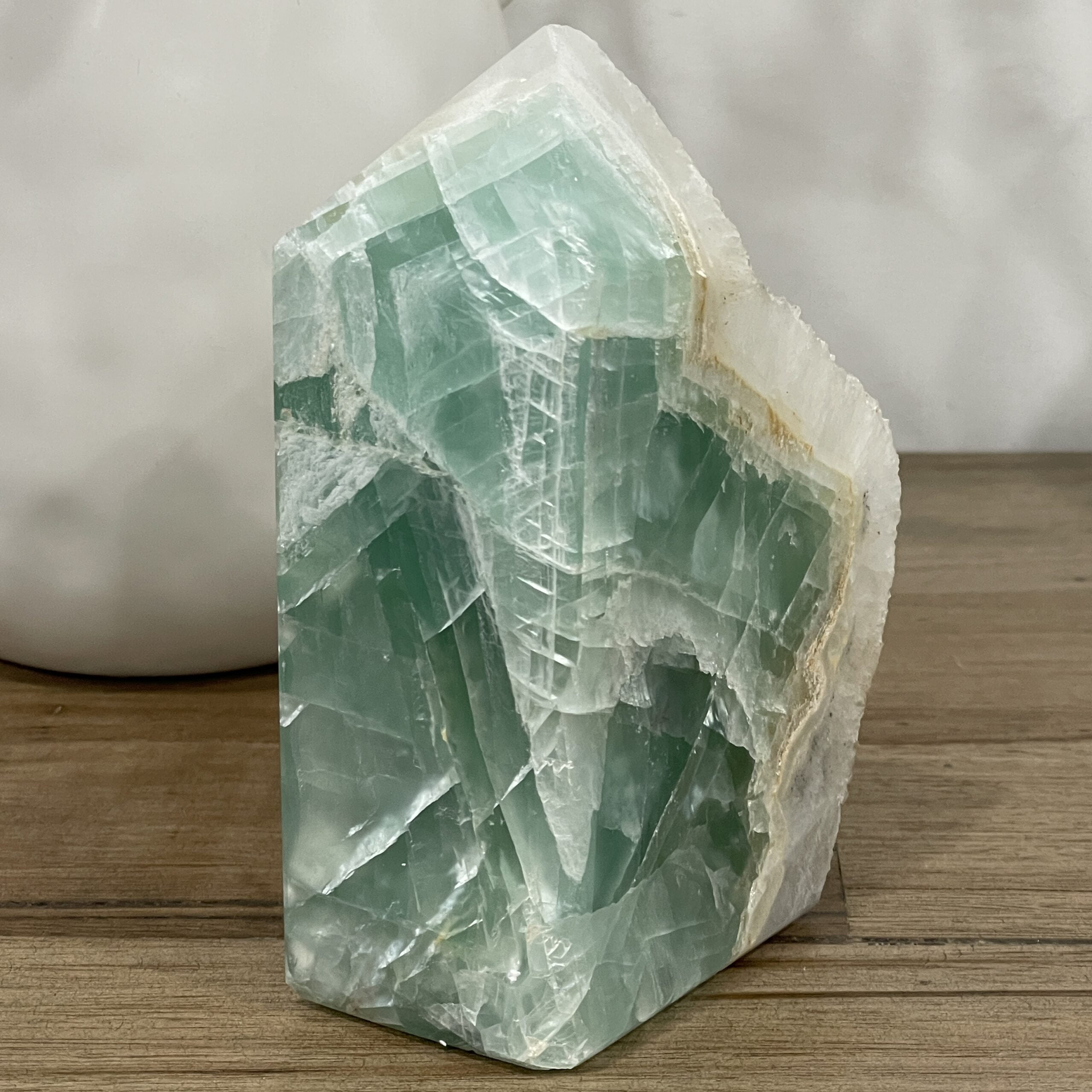 Large Natural Green Fluorite Crystal Tower 1540 grams - Image 8