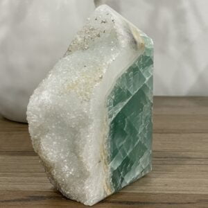 Large Natural Green Fluorite Crystal Tower 1540 grams