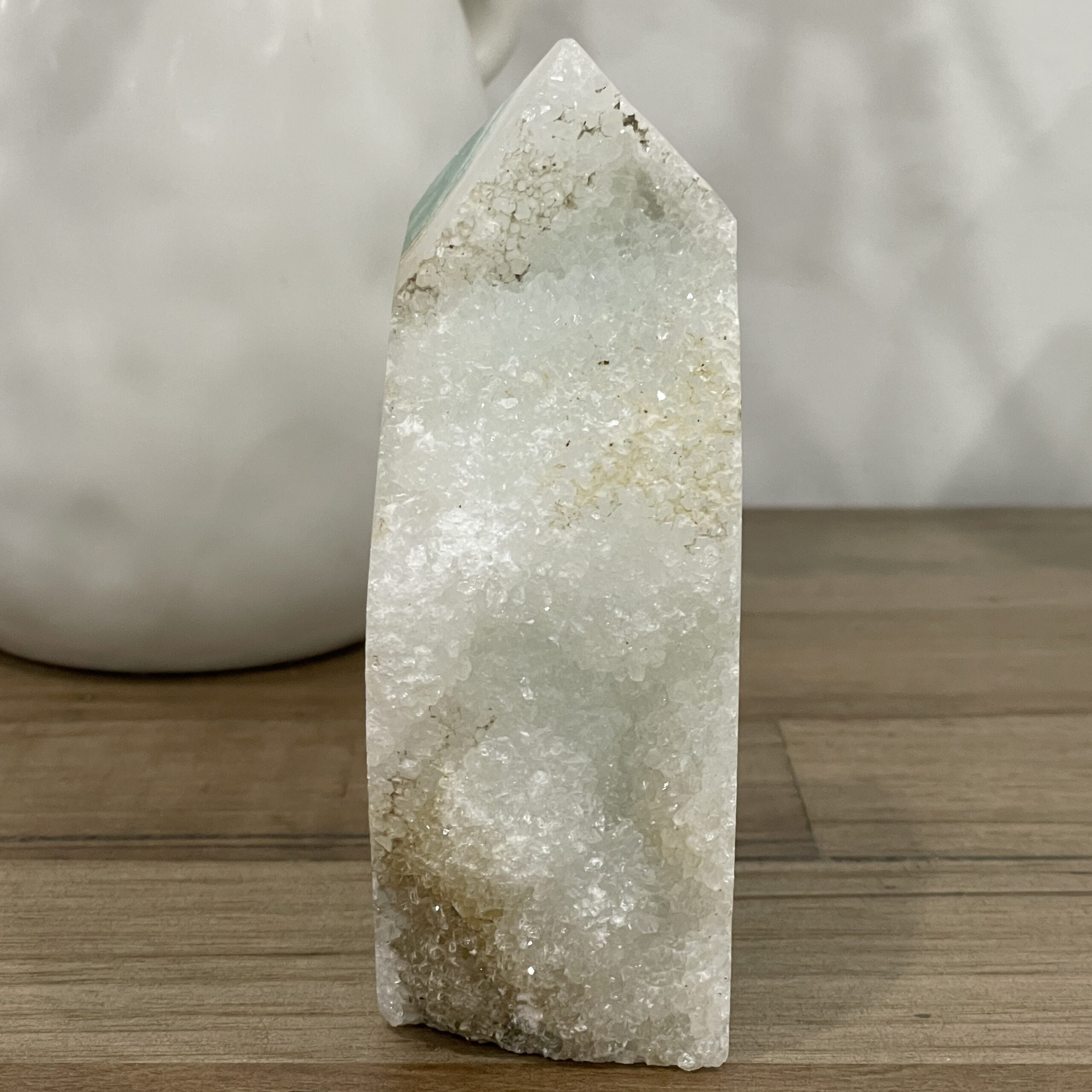 Large Natural Green Fluorite Crystal Tower 1540 grams - Image 4