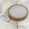 LED Light Crystal Wood Display Stand - 10cm usb