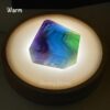 LED Light Crystal Wood Display Stand - 10cm usb
