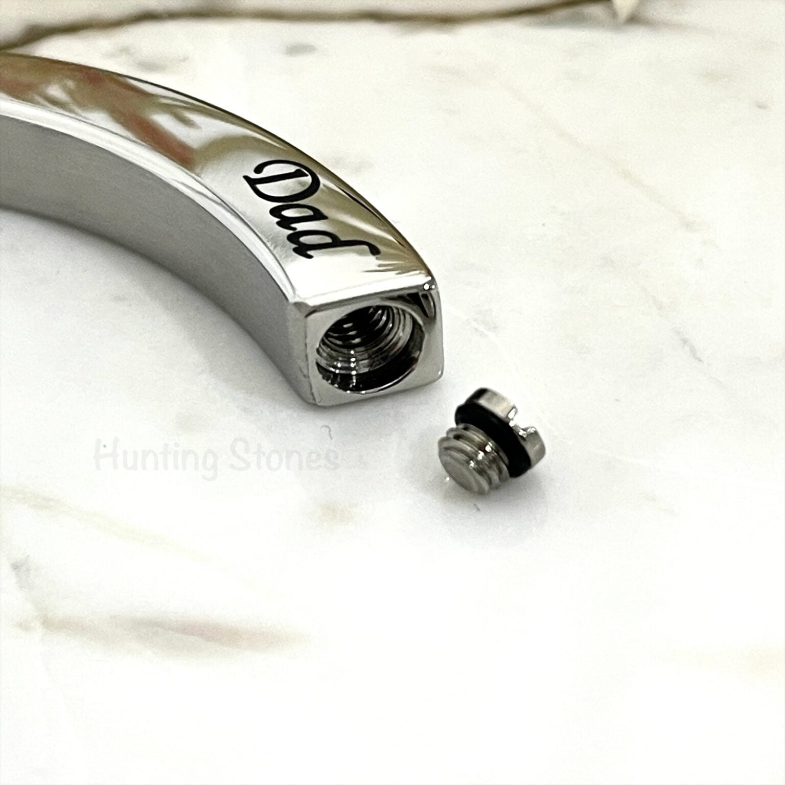 INBLUE Collana Con Urna A Cuore Personalizzata | Acciaio Inox 316L | Incisione Testo | Gioiello Per Ceneri