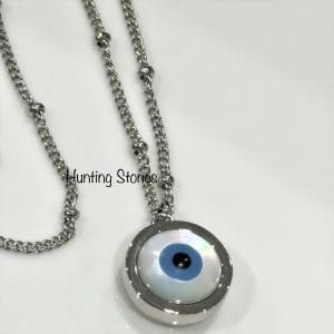 Beautiful Natural Shell Evil Eye Talisman Necklace