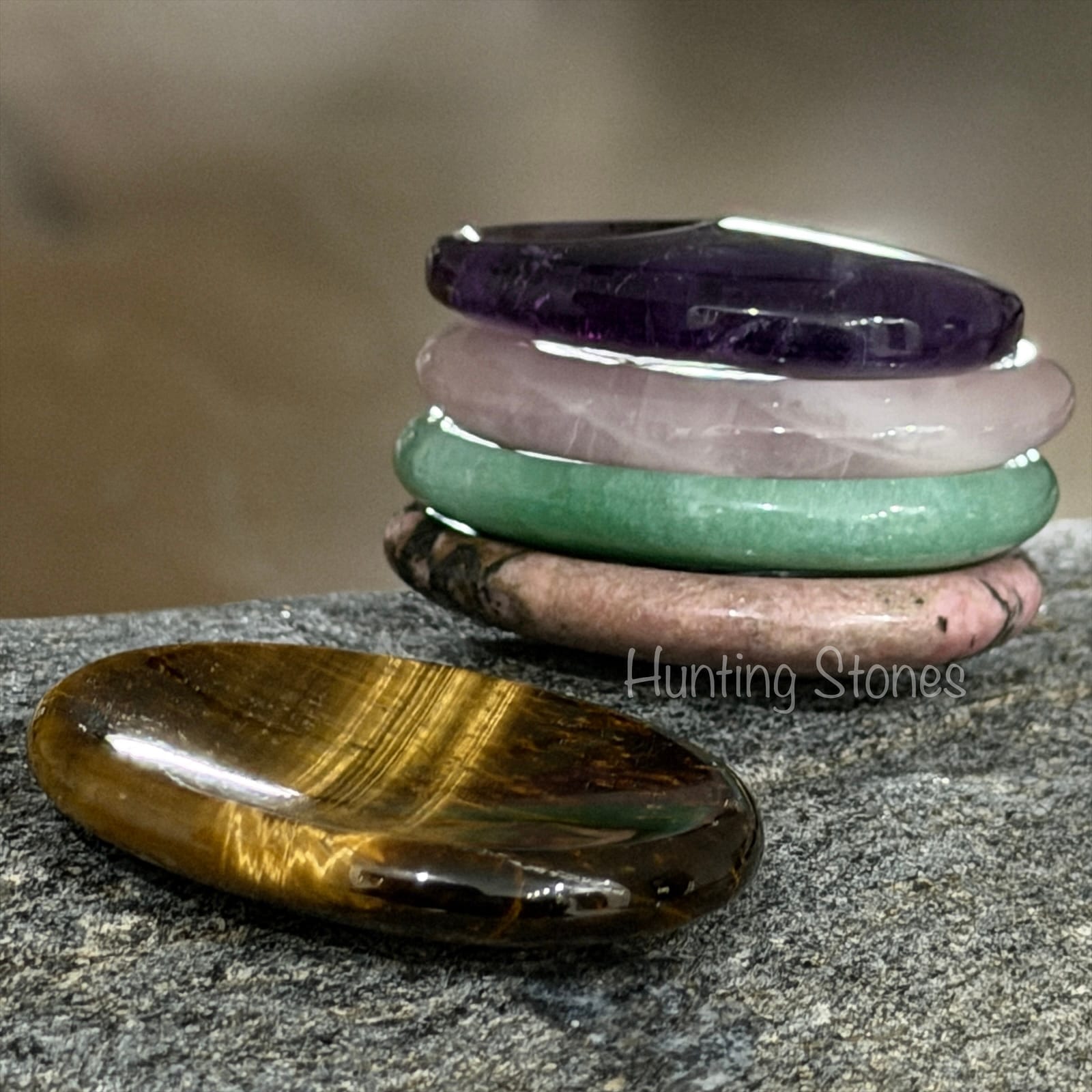Crystal Healing Palm Worry Stone 45 mm